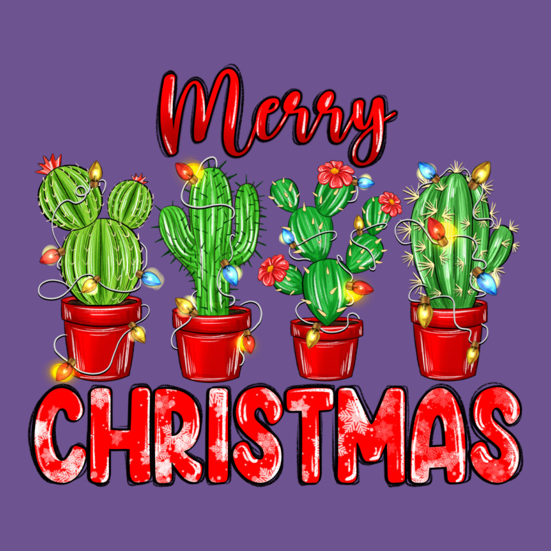 Merry Christmas Cactuses Vintage Tee by MaliasSmallBusiness | Teevron