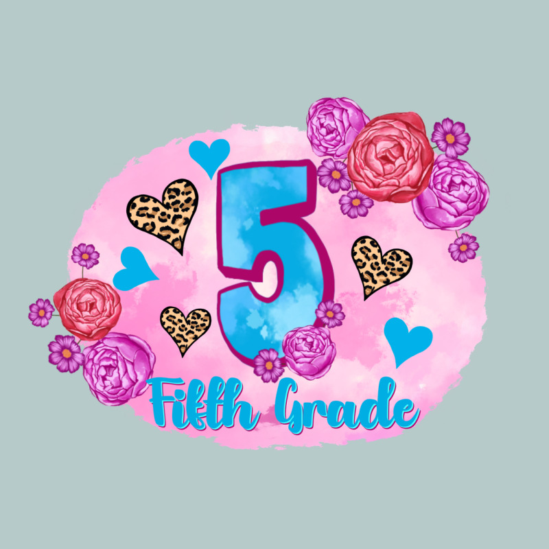 Back To School Flowers Fifth Grade 3200x2400 Heavy Core Tee by AdoDesignShop | Teevron