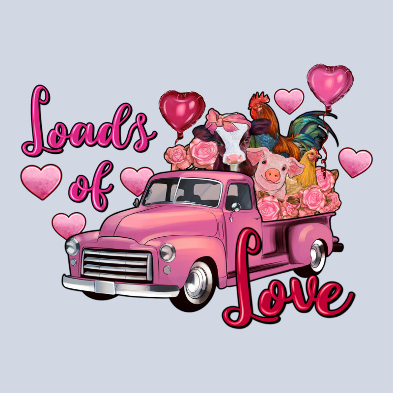 Loads Of Love Valentine's Day Farm Truck Premium Sweatshirt by FaDigitalArtStudio | Teevron