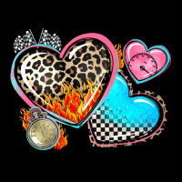 Western Leopard  Racing  Hearts Heavy Core Tee | Teevron