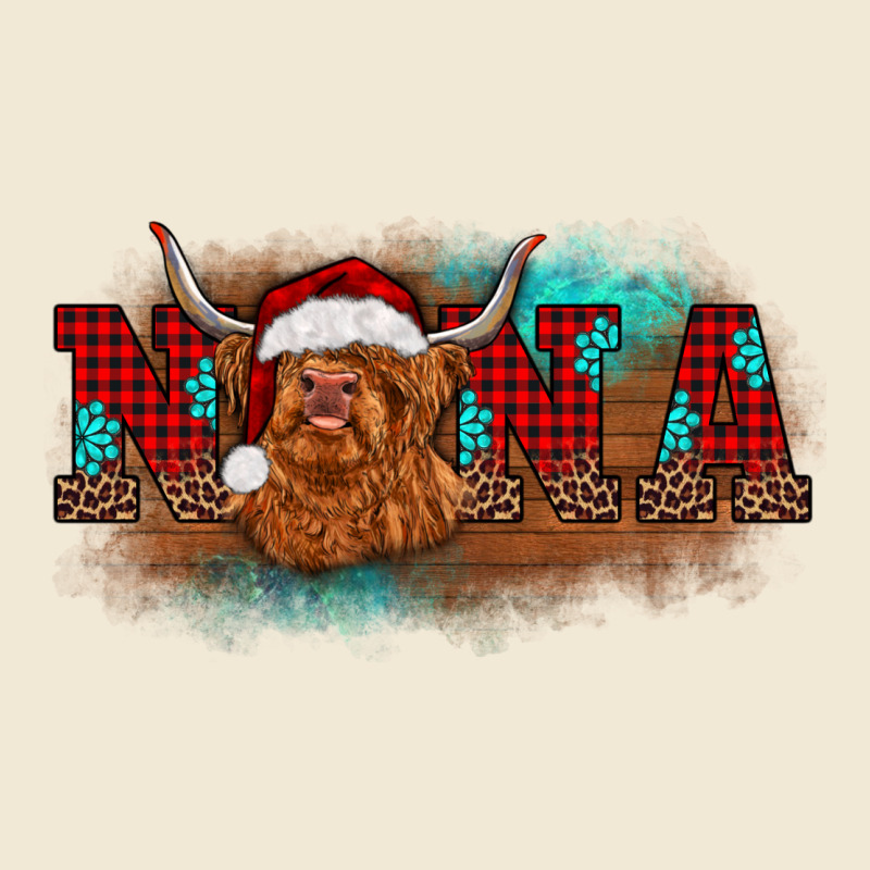 Christmas Nana Highland Cow Premium Tee by BarkalooDesign | Teevron
