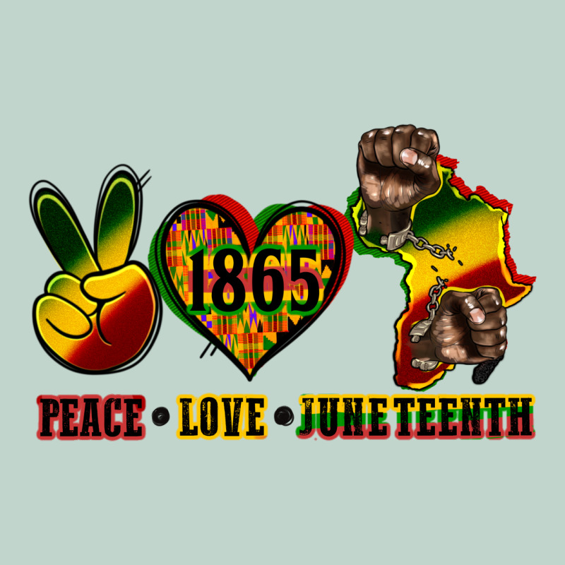 Peace Love Juneteenth Zipper Hoodie by CowGirlArtShop | Teevron