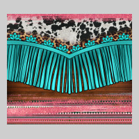 Western Fringe Cowhide Leopard Premium Tee | Teevron
