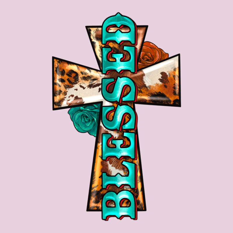 Blessed Cross Ladies Tee by BarkalooDesign | Teevron