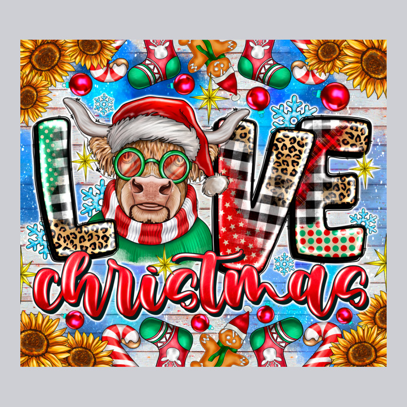Love Christmas Highland Cow Urban Hoodie by CowhideDigitalArt | Teevron