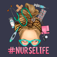 Blonde Messy Bun Nurse Life Long Sleeve Tee | Teevron