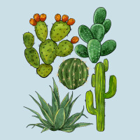 Watercolor Cactus Bundle Preview Ladies Tee | Teevron
