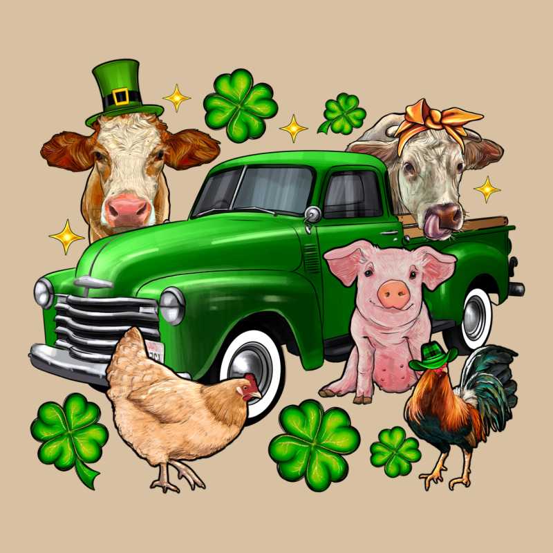 St. Patrick's Farm Animal Truck Heavyweight Hoodie by OliviaCreatesArt | Teevron