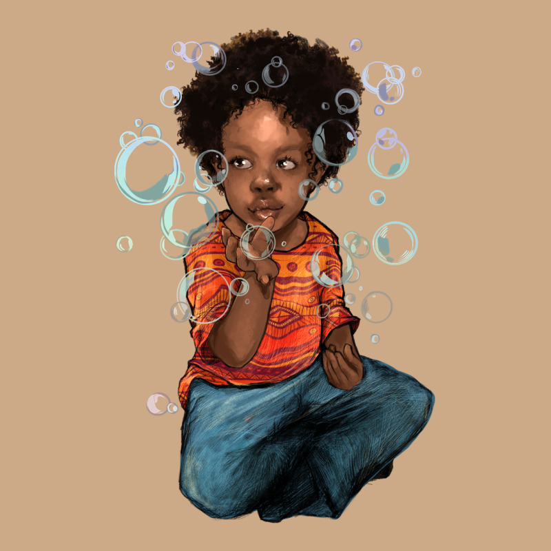 Afro Black Boy Vintage Hoodie by NancyCooperArtShop | Teevron
