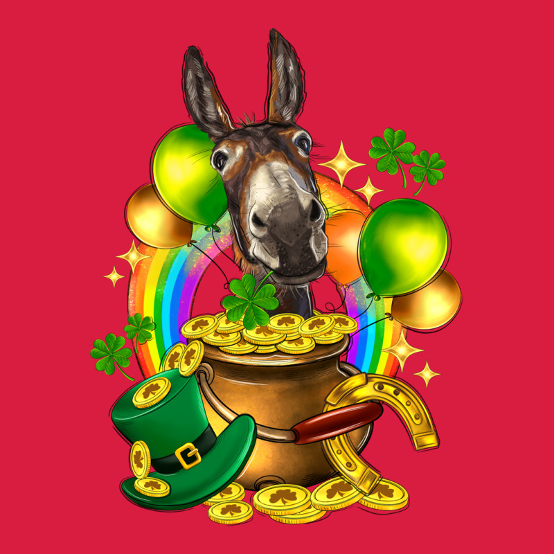 St. Patrick's Donkey With Balloon Premium Hoodie by HowdyJamesFarm | Teevron