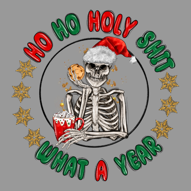 Ho Ho Holly Shit Skeleton Santa Vintage Hoodie by MaliasSmallBusiness | Teevron