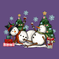 Christmas Snowmen With Wine Vintage Hoodie | Teevron