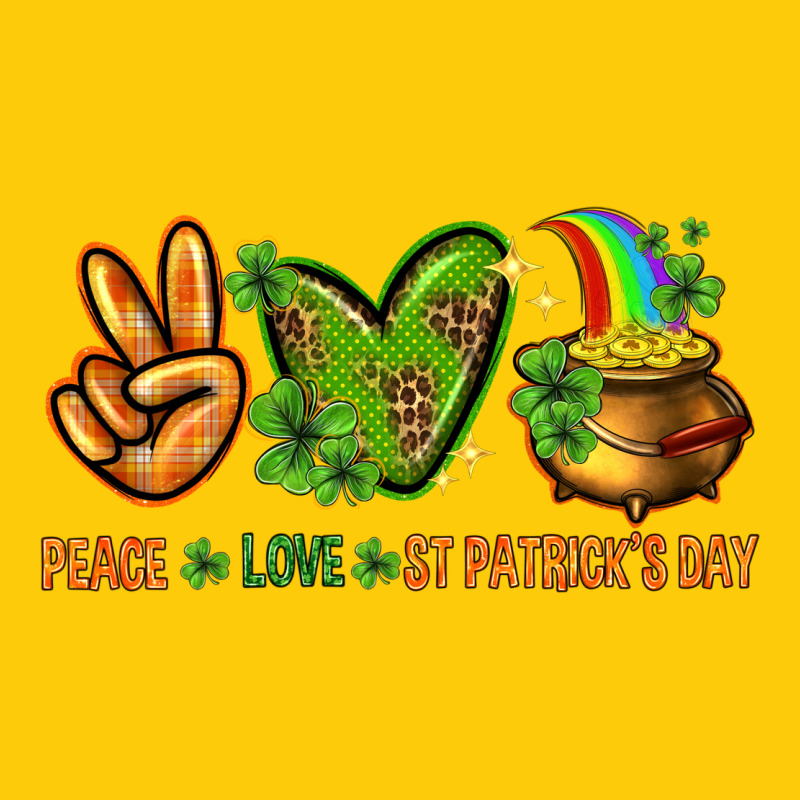 Peace Love St. Patrick's Day Premium Hoodie by HowdyJamesFarm | Teevron