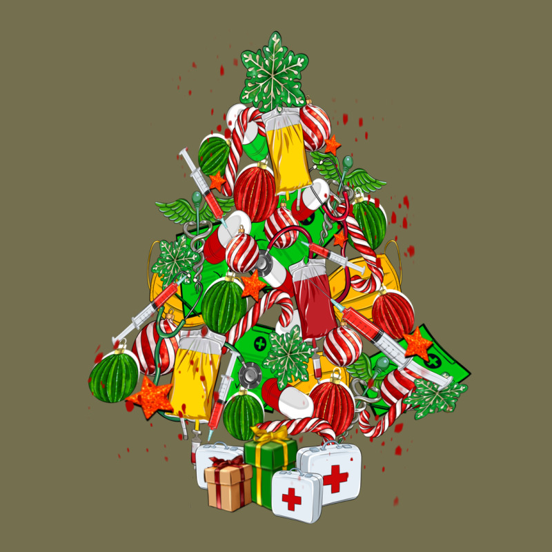 Nurse Christmas Tree Vintage Hoodie by MaliasSmallBusiness | Teevron
