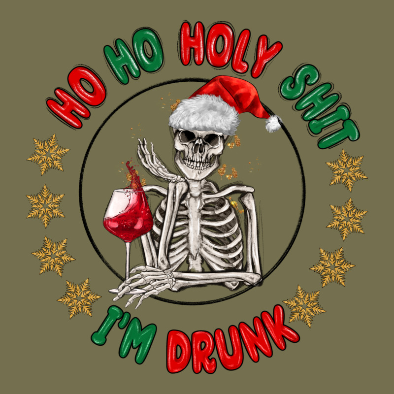 Ho Ho Holly Shit Skeleton Santa Vintage Hoodie by MaliasSmallBusiness | Teevron
