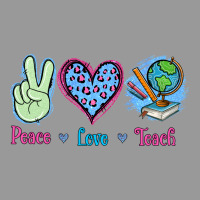 Peace Love Teach Vintage Hoodie | Teevron