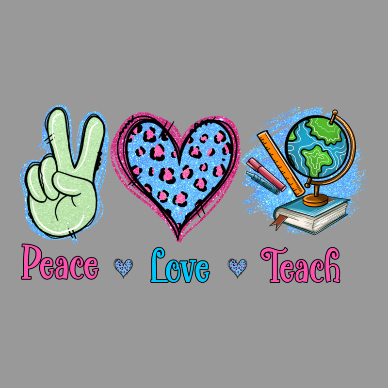 Peace Love Teach Vintage Hoodie by Jasminsmagicworld | Teevron
