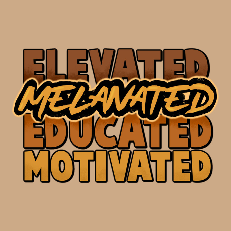 Elevated Melanated Educated Motivated Vintage Hoodie by NancyCooperArtShop | Teevron