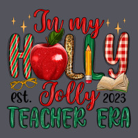 In My Holly Jolly Teacher Era Vintage Hoodie | Teevron