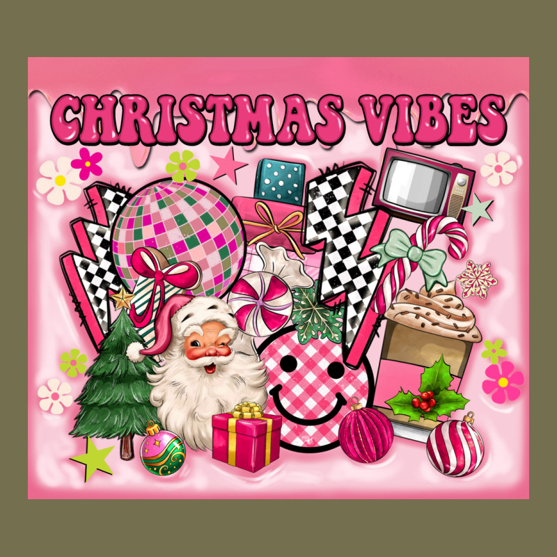 3d Retro Pink Christmas Vibes Vintage Hoodie by MaliasSmallBusiness | Teevron