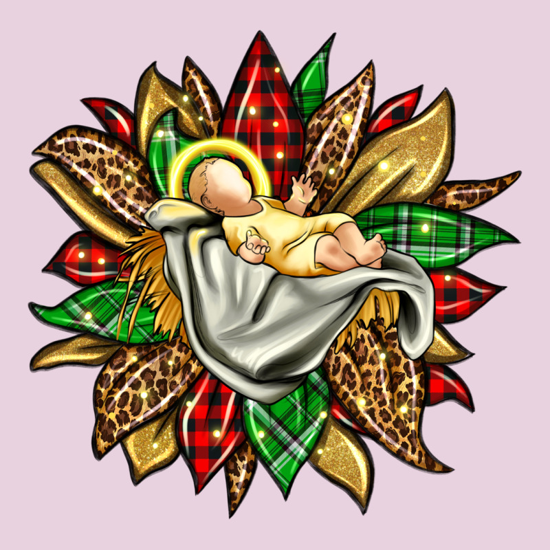 Christmas Baby Jesus Sunflower Ladies Tee by Jasminsmagicworld | Teevron