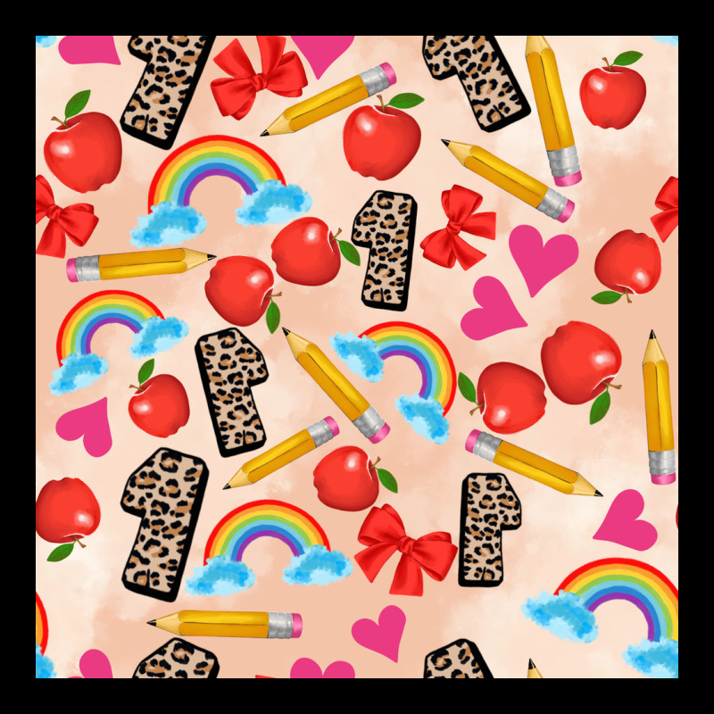 Back To School Seamless Pattern 1 (3600x3600) Heavy Core Tee by AdoDesignShop | Teevron