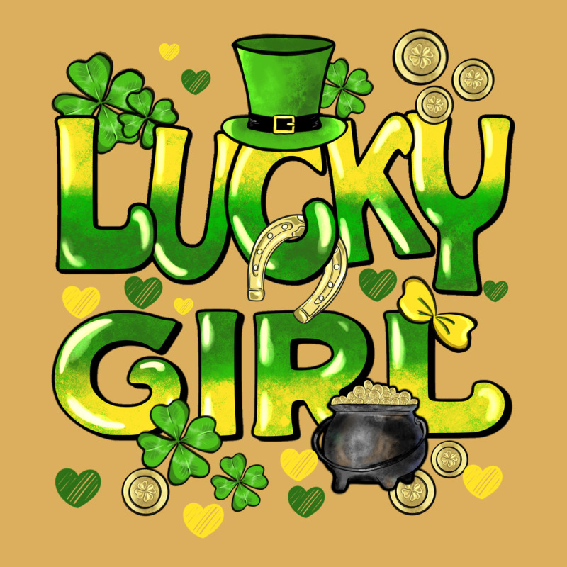 Lucky Girl St. Patricks Day Premium Hoodie by HowdyJamesFarm | Teevron