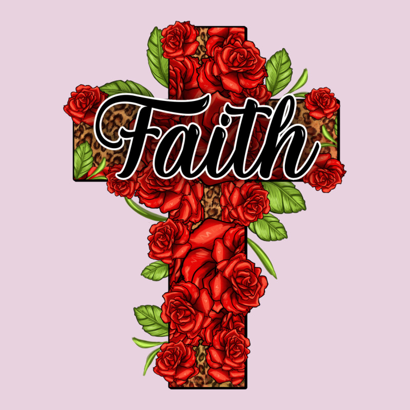 Faith Floral Cross Ladies Tee by NancyCooperArtShop | Teevron
