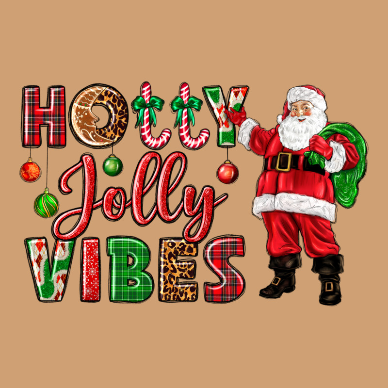 Holly Jolly Vibes Christmas With Santa Vintage Tee by NancyCooperArtShop | Teevron
