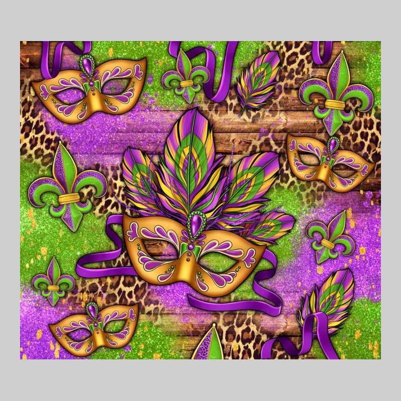 Mardi Gras Carnival Masks And Fleur De Lis Premium Tee by Jasminsmagicworld | Teevron