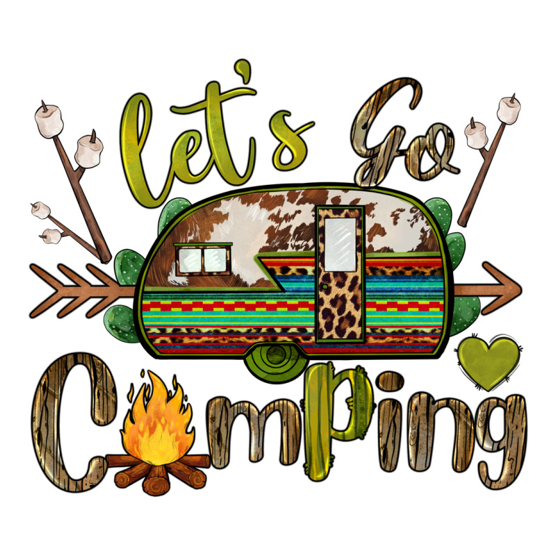 Let's Go Camping Ladies Tee by BarkalooDesign | Teevron