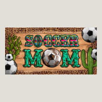 Soccer Mom With Ball And Cactus And Serape Licanse Plate Heavy Core Tee | Teevron