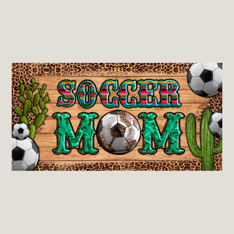 Soccer Mom With Ball And Cactus And Serape Licanse Plate Heavy Core Tee by Artiststas | Teevron