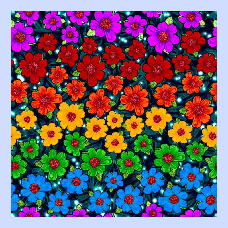Pride Lgbtq Flowers Seamless Pattern Urban Heavy Tee by BundleAndBundleShop | Teevron