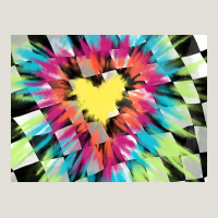 Tie Dye Hearth Shaped Race Flag Background 3200x2400 Heavy Core Tee | Teevron