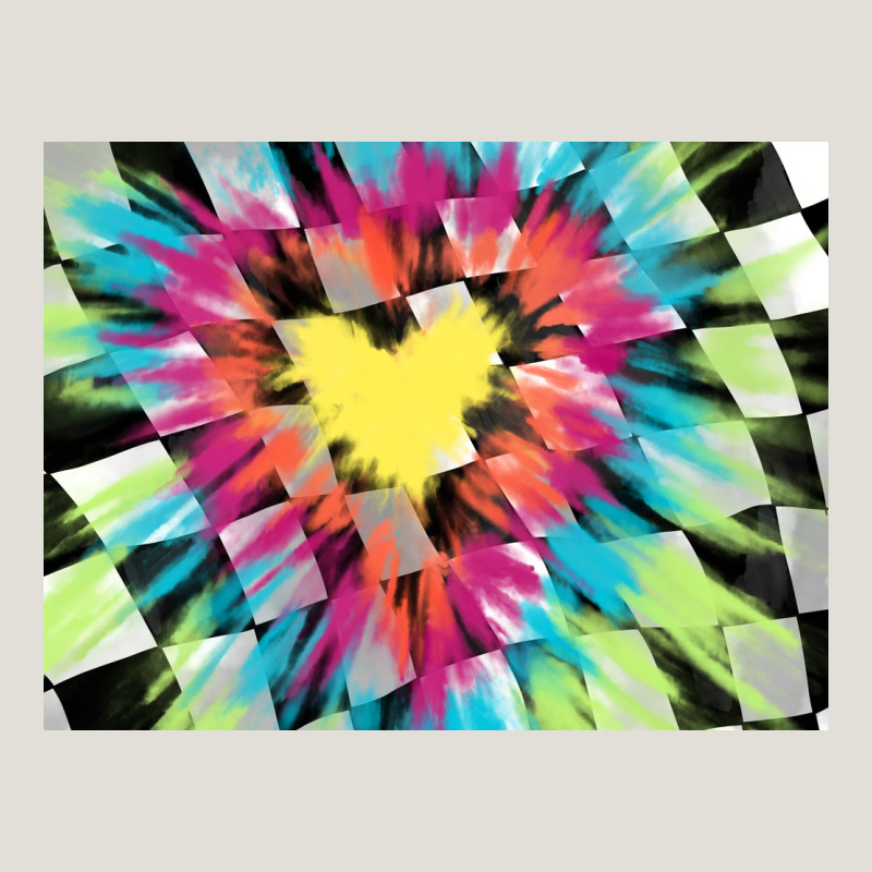 Tie Dye Hearth Shaped Race Flag Background 3200x2400 Heavy Core Tee by AdoDesignShop | Teevron