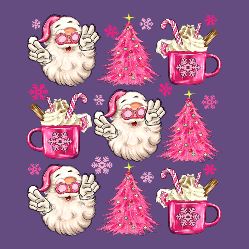 Retro Doodle Pink Christmas Vintage Hoodie by MaliasSmallBusiness | Teevron