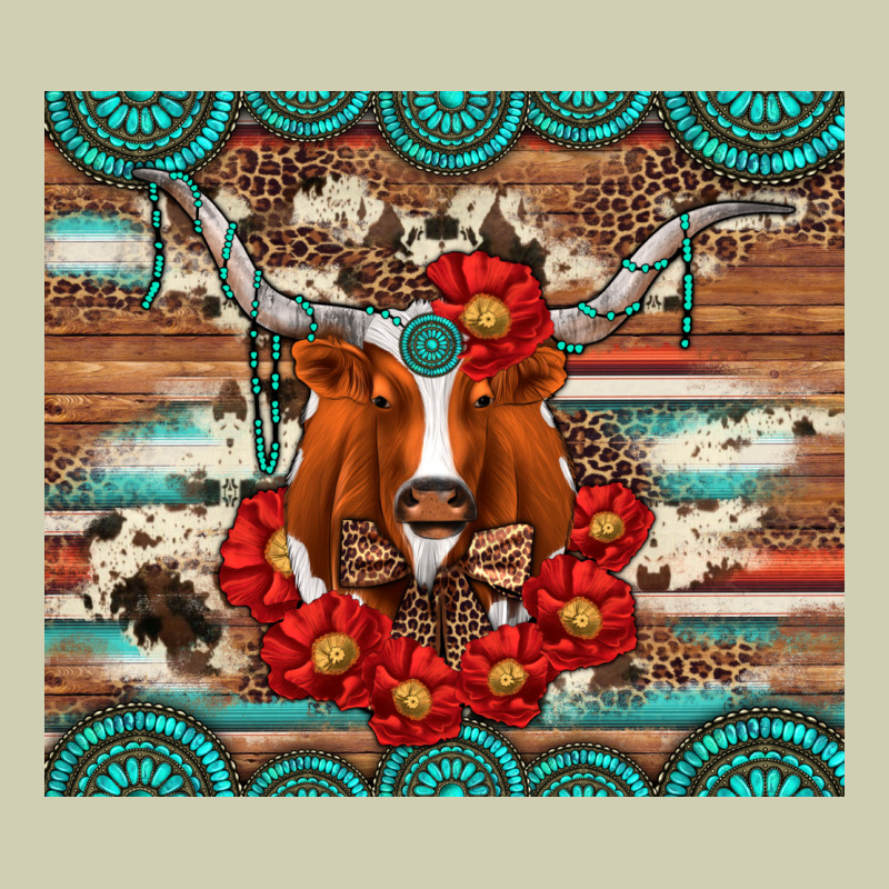 Longhorn With Gemstone Heavy Core Tee by Artiststas | Teevron