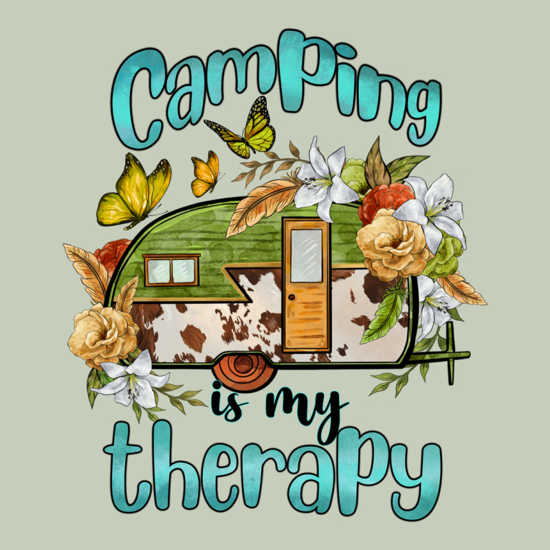 Camping Is My Therapy Ladies Tee by BarkalooDesign | Teevron