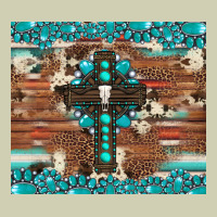 Gemstone And Cross With Cowhide Heavy Core Tee | Teevron