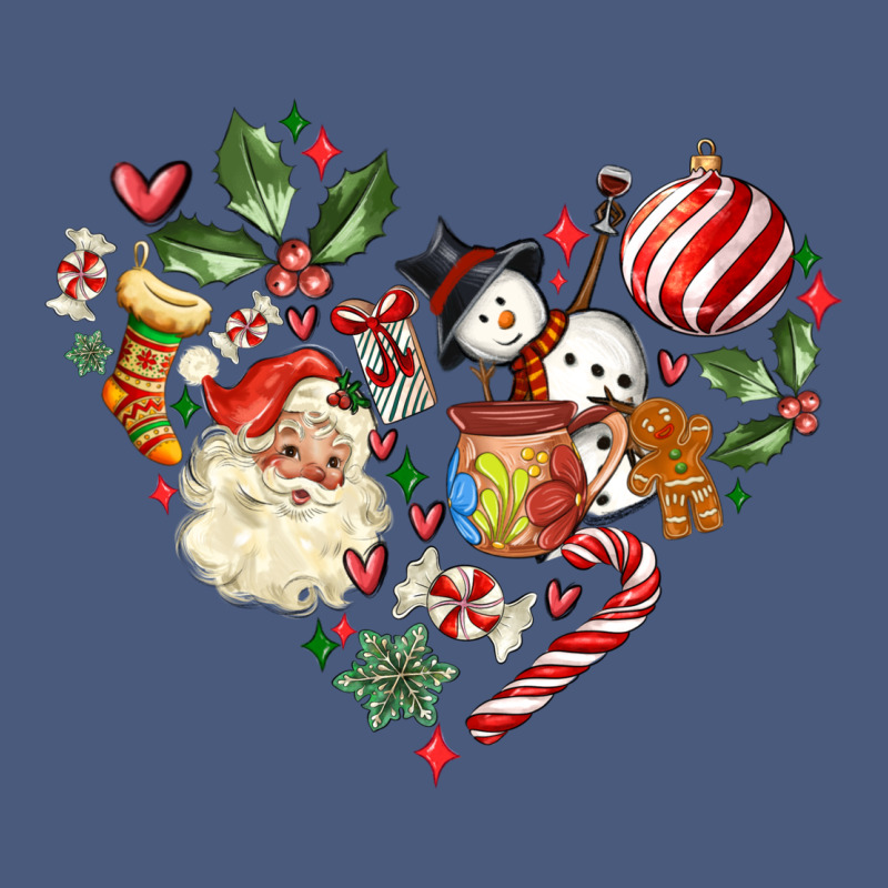 Christmas Heart Vintage Hoodie by MaliasSmallBusiness | Teevron