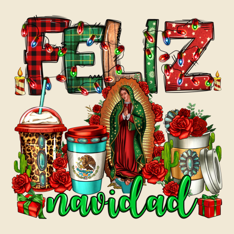 Feliz Navidad Lady Of Guadalupe Christmas Coffee Ladies Tee by Jasminsmagicworld | Teevron