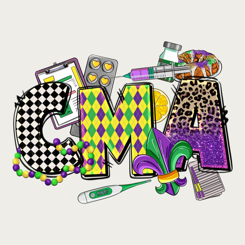 Cma Mardi Gras Certified Medical Assistant Zipper Hoodie by CowGirlArtShop | Teevron