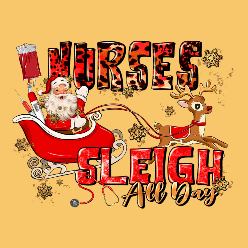Nurses Sleigh All Day Vintage Hoodie by MaliasSmallBusiness | Teevron