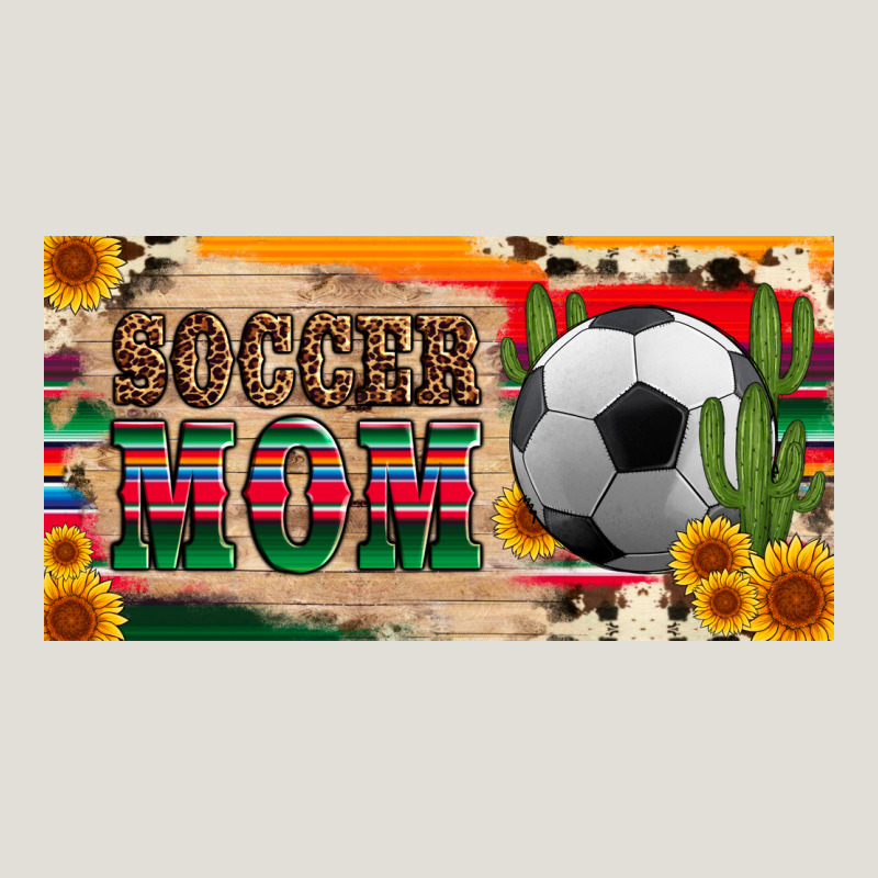 Soccer Mom With Ball And Sunflower Cactus Serape Licanse Plate Heavy Core Tee by Artiststas | Teevron