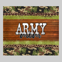 Army Mom Leopard Glitter Camouflage Premium Tee | Teevron