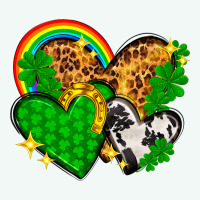 St. Patrick's Day Hearts With Leopard Premium Hoodie | Teevron