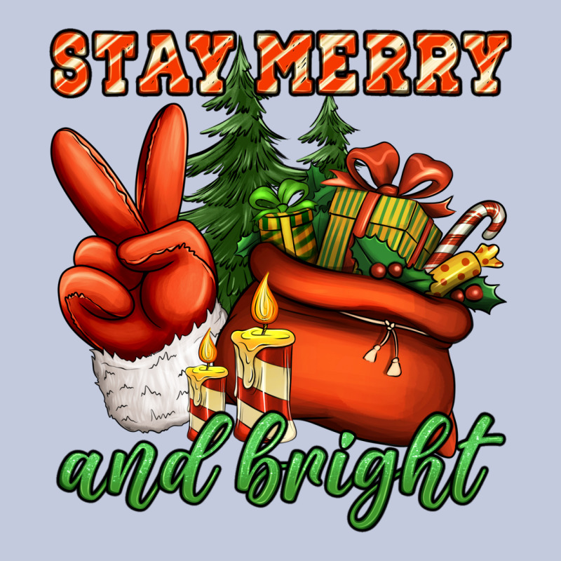 Stay Merry And Bright Peace Hand Long Sleeve Tee by Jasminsmagicworld | Teevron