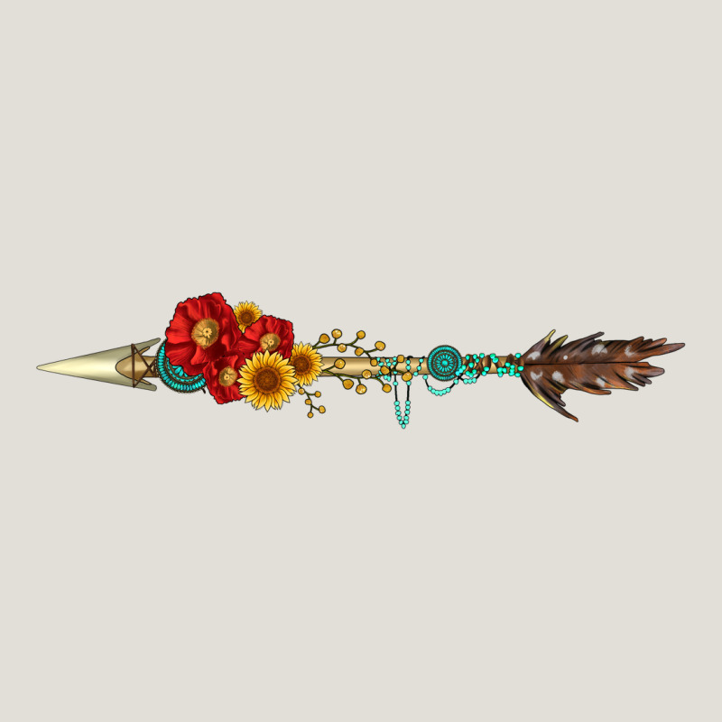 Flowers And Arrow With Gemstone Heavy Core Tee by Artiststas | Teevron