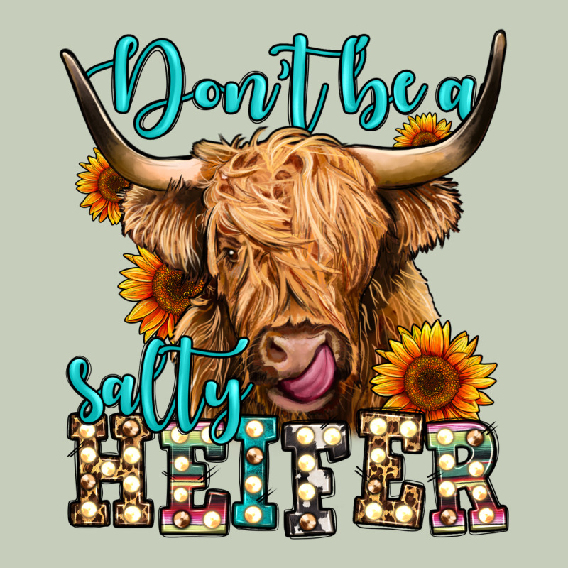 Don't Be A Salty Heifer Long Haired Cow Ladies Tee by Jasminsmagicworld | Teevron